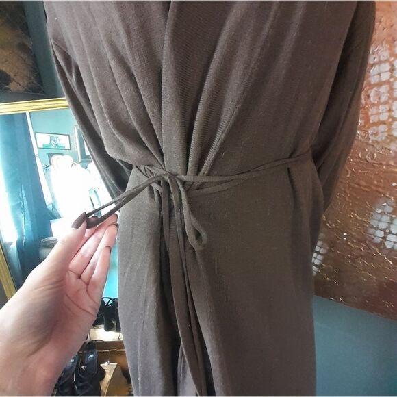 Zara Wool Blend Long Wrap Style Cardigan - Picture 13 of 16